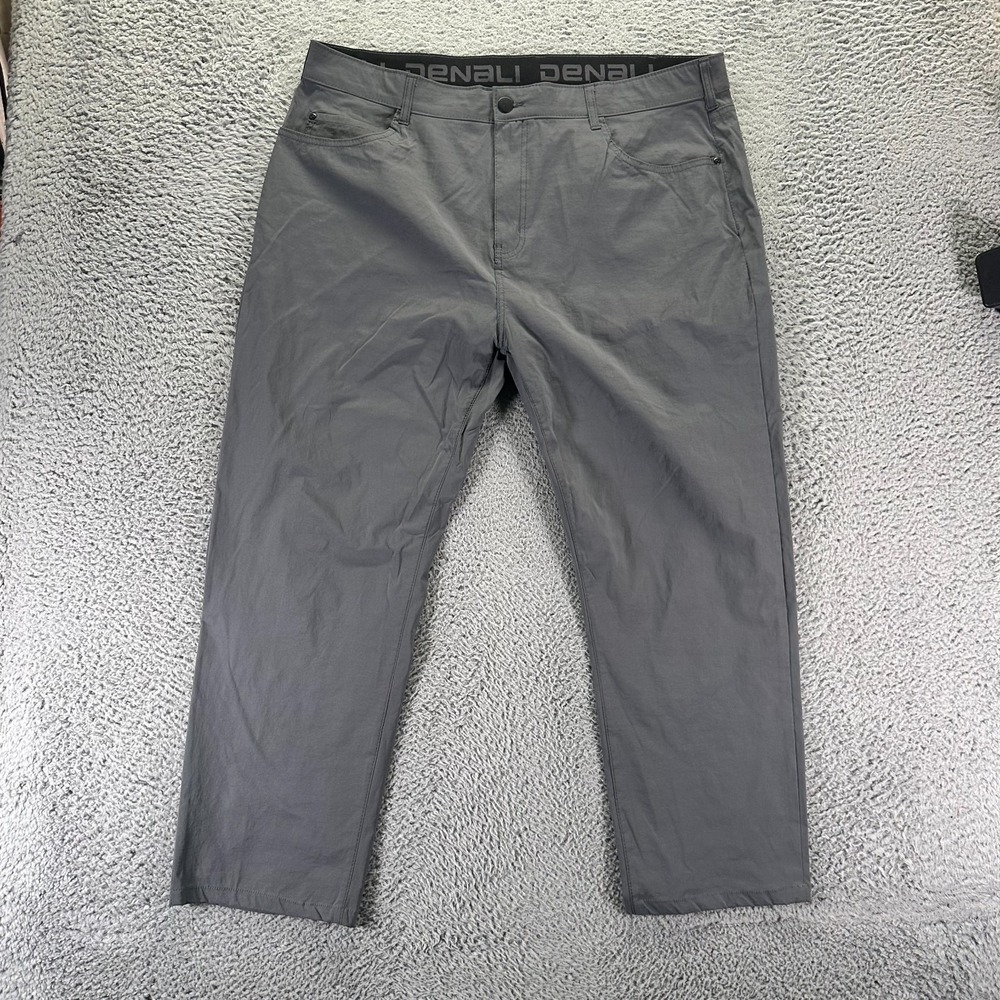 Denali Pant Mens 40x30 Gray Nylon Khakis Straight Travel Technical Workwear